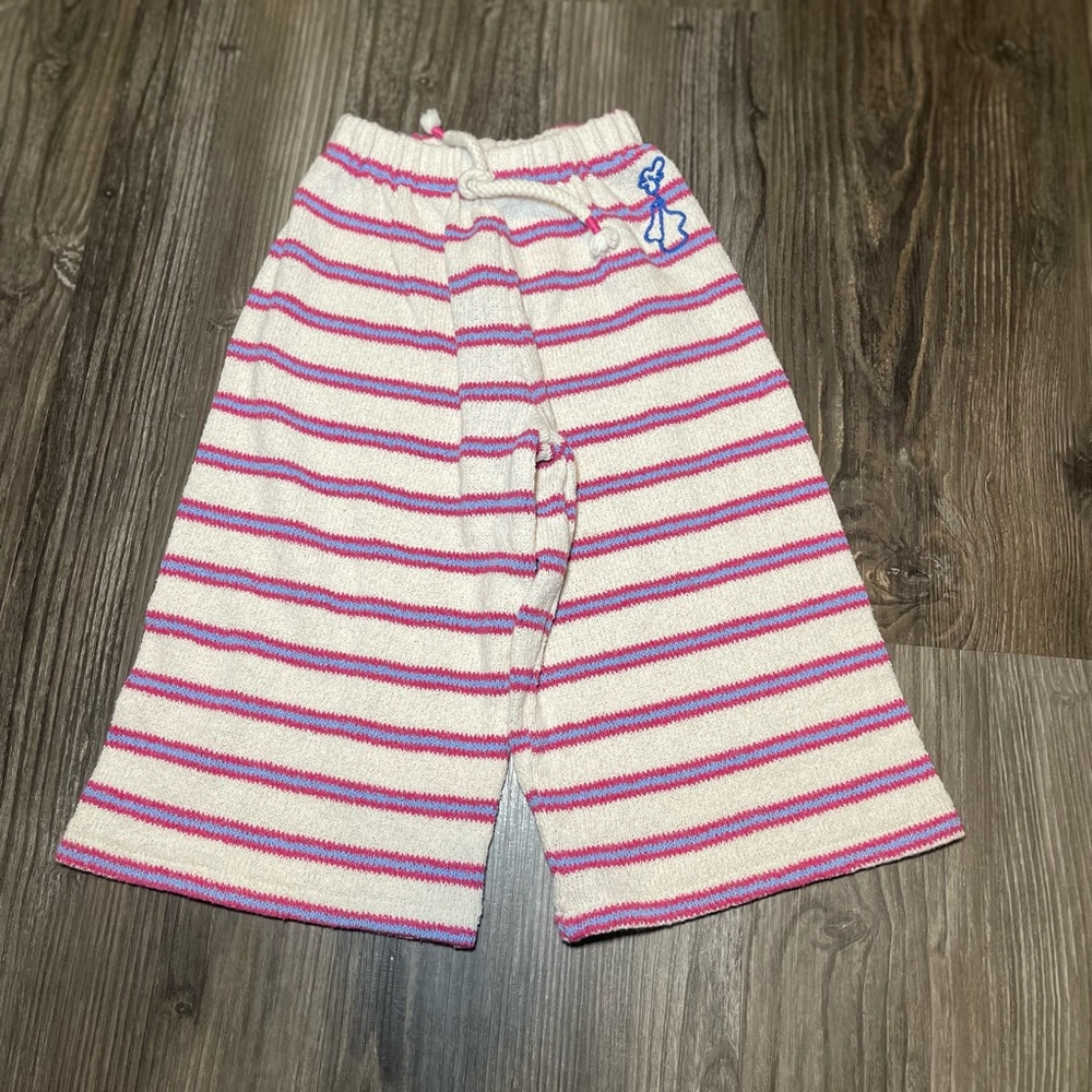 ZARA Striped Pink and White Kids PANTS